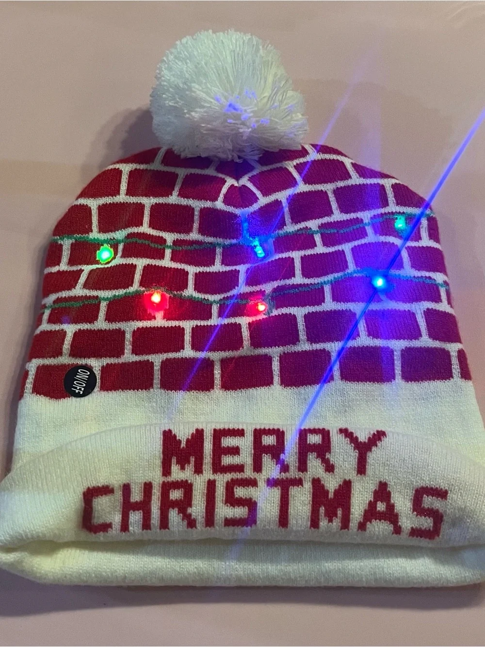 NWOT Light Up Holiday Christmas Beanie